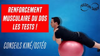 EXERCICES DE RENFORCEMENT MUSCULAIRE DU DOS  LÉVALUATION PARTIE 1 [upl. by Jac]