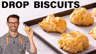 Easy Drop Biscuits Recipe [upl. by Nyrehtac]