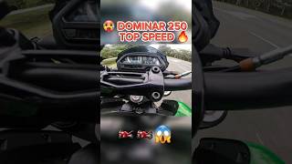 Dominar 250 Top speed velocidad maxima 🥵🔥 motos viral shorts dominar250 moteros Dominar [upl. by Nylekcaj]