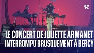 Le concert de Juliette Armanet à lAccor Arena interrompu brusquement [upl. by Aicylla]