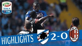 Sampdoria  Milan  20  Highlights  Giornata 6  Serie A TIM 201718 [upl. by Noelani460]