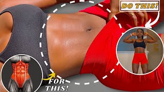 10 Min ALL STANDING ABS WORKOUT  Smaller Waist Daily Fat Burn No Jumping No Equipments [upl. by Gebhardt]