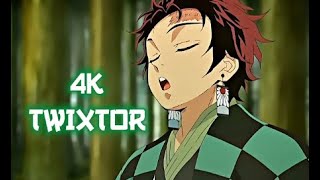 Demon Slayer Twixtor 4k  Smooth Clips Free [upl. by Latvina]