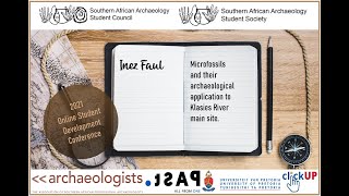 SDC 2021  Inez Faul  Microfossils and their archaeological application [upl. by Jacquet]