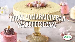 Chokladmarmorerad cheesecake till påsk [upl. by Barrada]