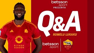 🐺 EXCLUSIVE QampA WITH ROMELU LUKAKU  Presented by BetssonSport 🤝 [upl. by Mrots]