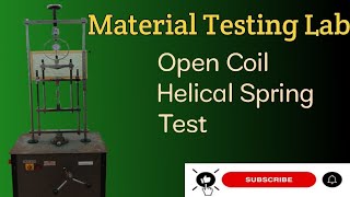 closed Coil Spring Test  Material Testing Lab in malayalam [upl. by Liva]