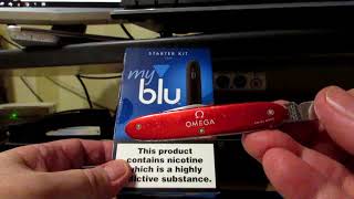 Unboxing a my blu myblu cig starter kit and tobacco flavour liquidpods [upl. by Evangelin]