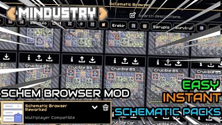 SCHEMATIC BROWSER MOD Mindustry [upl. by Esmerelda854]