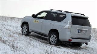 Toyota Land Cruiser offroad in snow stuck spin and survive [upl. by Beghtol]