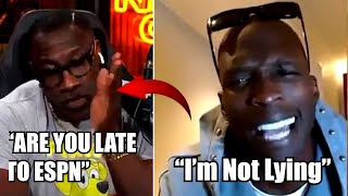 Shannon Sharpe amp Ocho HEATED ARGUMENT Being UNPROFESSIONAL Late for Nightcap [upl. by Milewski746]