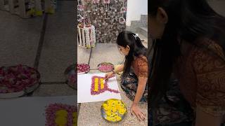 15 mins me rangoli banai diwalirangoli minivlog [upl. by Geaghan]