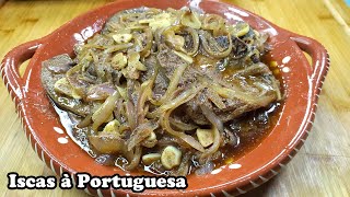 ISCAS À PORTUGUESA  com cebolada deliciosa e muito fáceis de fazer [upl. by Isoj]