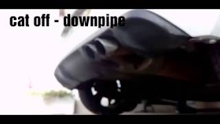 Citroen DS3 exhaust stock vs downpipe [upl. by Ellimac778]