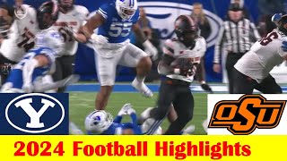 Oklahoma State vs 13 BYU Football Game Highlights 10 18 2024 [upl. by Cottle]