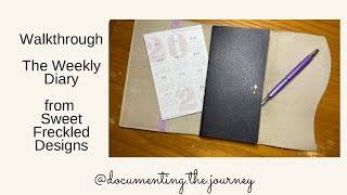 Review Sweet Freckled Designs Weekly Diary [upl. by Trini]