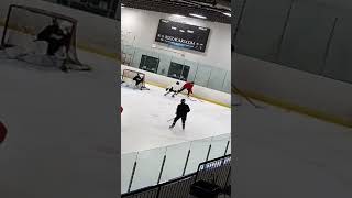 Brady Brown in red with quick hands at practice hockey dangles hockeyhighlights sports [upl. by Hanley]