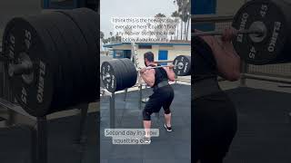 SQUATTING 675LBS AT MUSCLE BEACH HEAVIEST EVER⁉️ [upl. by Htebirol]