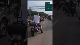 Cop crashes into biker and amazon driver plows through group all at the same timecopamazon [upl. by Assilim]