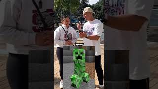 Did the Creeper have a Glowup or Glowdown minecraft minecraftshorts gaming [upl. by Amarette484]