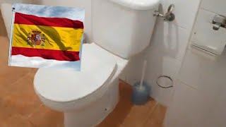 🇪🇦 SPAIN TOILET 8 🇪🇦 quotClose Coupled ROCA Bowlquot [upl. by Aicileb14]