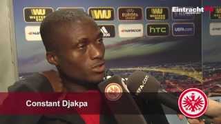 EintrachtTV Constant Djakpa nach dem Spiel gegen Bordeaux [upl. by O'Gowan]