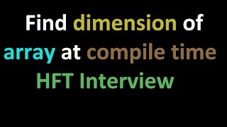 C Template Metaprogramming  HFT Interview Question [upl. by Isidora125]