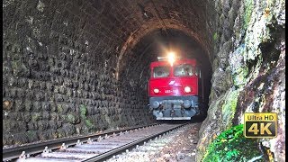 Old and rusty rail tunnels in Serbia  Trains in tunnels 4K [upl. by Eirised]