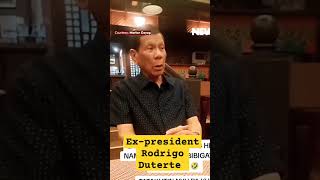 EXPRESIDENT RODRIGO DUTERTE SAID THEY DONT SCARE ME [upl. by Brnaba]