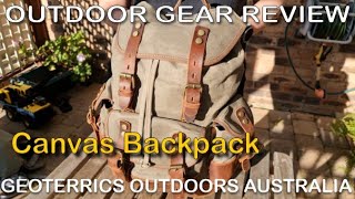 A new Waxed Canvas Backpack to replace Sonyas old canvas pack [upl. by Meekar853]