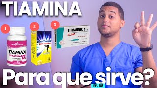 TIAMINA PARA QUE SIRVE  3 COSAS  Vitamina B1 [upl. by Dhar]