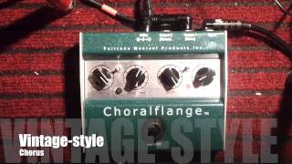 Fulltone Choralflange guitar pedal complete demo Review [upl. by Nollid65]