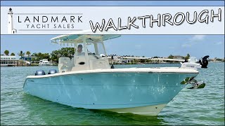 2023 Cobia 262 Center Console WALKTHROUGH  St Petersburg FL [upl. by Lydia344]