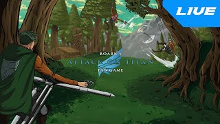 AN ATTACK ON TITAN PVP GAME  Roarks Attack on Titan Fan Game LIVE [upl. by Dorran449]