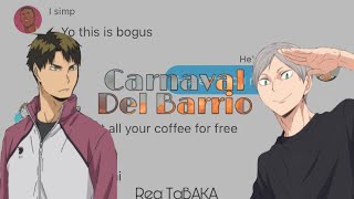 Ushijima and Lev  Carnaval Del Barrio  Haikyuu Lyric Prank  In The Heights [upl. by Dexter]