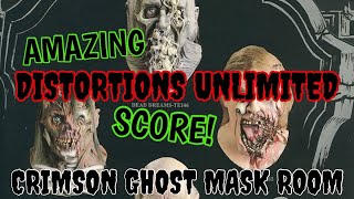 Amazing Late 80s Distortions Unlimited Halloween Mask Unboxing Crimson Ghost Mask Room [upl. by Llerdnek]