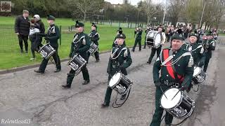 Newtownards Melody FB No1  ABOD Easter Monday Parade  Enniskillen 010424 4K [upl. by Ennairrek994]