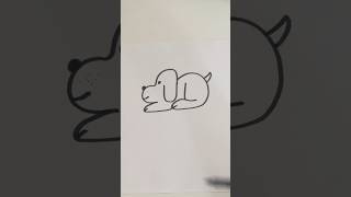 Comment dessiner un chien avec des lettres [upl. by Nonad]