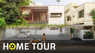 3300 sq ft  Courtyard House inspired by Chettinad Architecture in Hyderabad  Urban Narratives [upl. by Brandy]