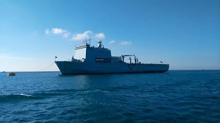 RFA Cardigan Bay Moored at Plymouth Harbour [upl. by Acimak]