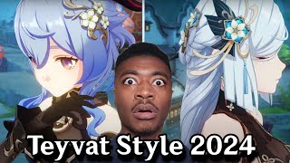 OK SHENHE I SEE YOU GIRL Reaction to Outfit Teaser Teyvat Style – Bathed in Heavenly Moonlight [upl. by Notsew]