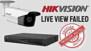 Hikvision NVR Live View Failed [upl. by Eelarbed]