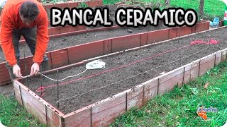 Como hacer bancales elevados Cerámicos  Muy fácil   Bancal Ceramico  La Huertina De Toni [upl. by Yedok]