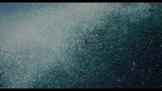 How To Paint a Wave  Splattering With Acrylics [upl. by Imoian]