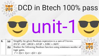 Simplification of boolean expression in DCD in Btech with telugu explanation [upl. by Ennaul838]