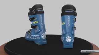 Ski boots 3D model animation on turntable spining around [upl. by Cusack807]