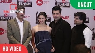 UNCUT  JIO 62nd Filmfare Awards 2017  Press Conference  Alia Bhatt Karan Johar Jitesh Pillai [upl. by Namzzaj]