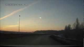 Sciame meteoritico 15022013 H 09256 MinUraliRussia regione di Cheliabynsk [upl. by Leventhal]