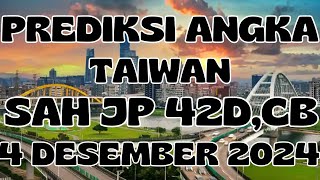 PREDIKSI TAIWAN HARI INI 4 DESEMBER 2024 ANGKA JITU TAIWAN  PASARAN TAIWAN MALAM INI [upl. by Eidde]