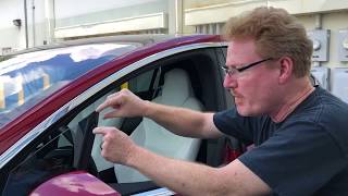 How to locate wind noise problems in cars caused by trim and seals around windows [upl. by Ellerrehc457]